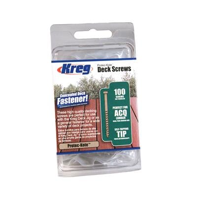 Kreg Protec-Kote Screw - 2", #8 Coarse, Pan Head, 100ct SDK-C2W-100