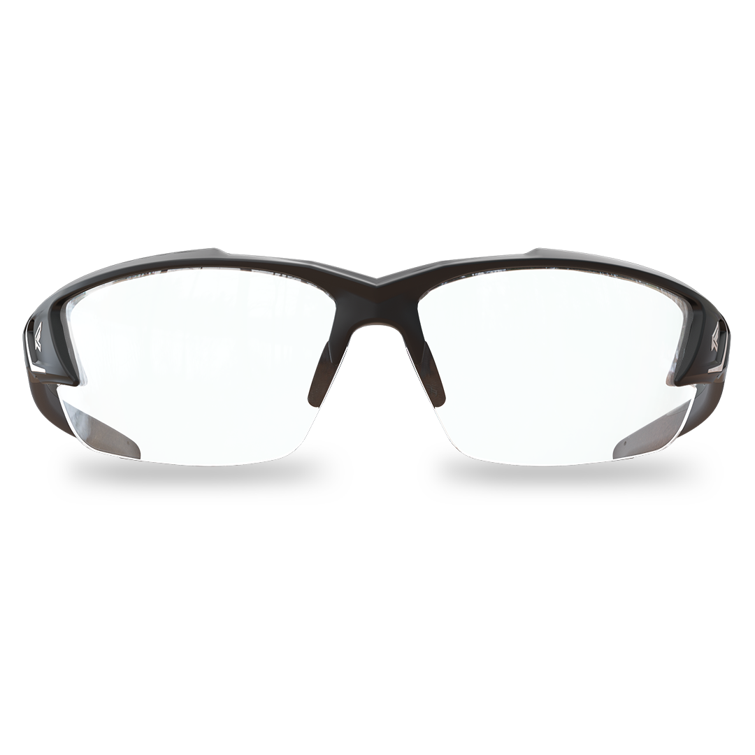 Edge Eyewear Khor G2 Safety Glasses, Black Frame, Clear Vapor Shield Lens SDK111VS-G2
