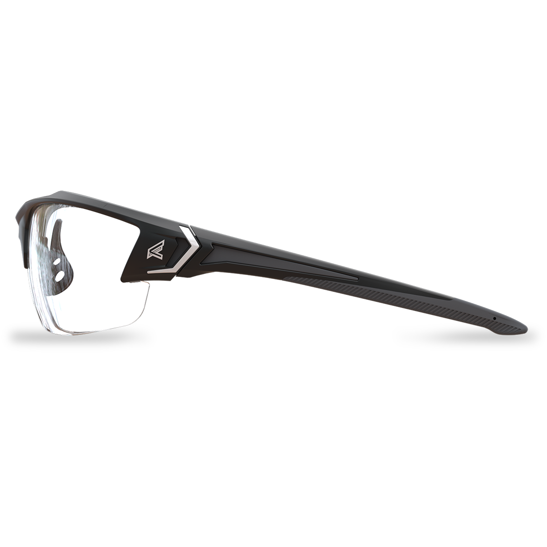Edge Eyewear Khor G2 Safety Glasses, Black Frame, Clear Vapor Shield Lens SDK111VS-G2