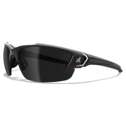 Edge Eyewear Khor G2 Safety Glasses, Black Frame, Smoke Lens SDK116-G2