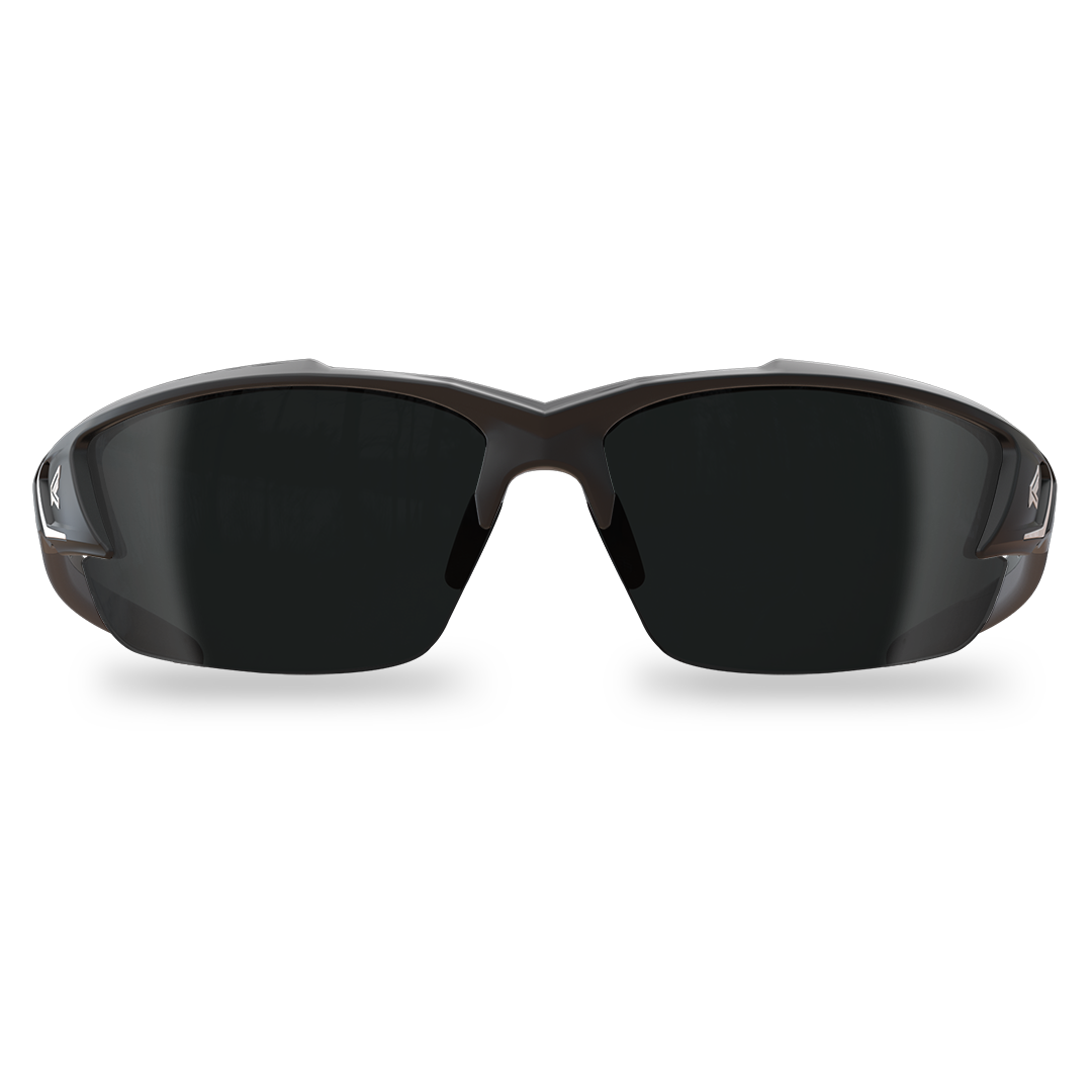 Edge Eyewear Khor G2 Safety Glasses, Black Frame, Smoke Lens SDK116-G2