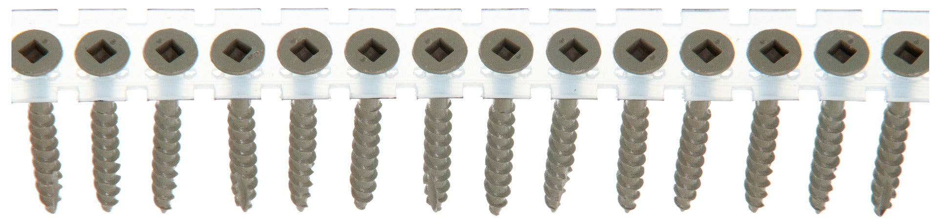 Senco no.8x1-3/4in WX3 no.2Sq Flat 17 C  DuraSpin Composite Decking Screws 08D175W