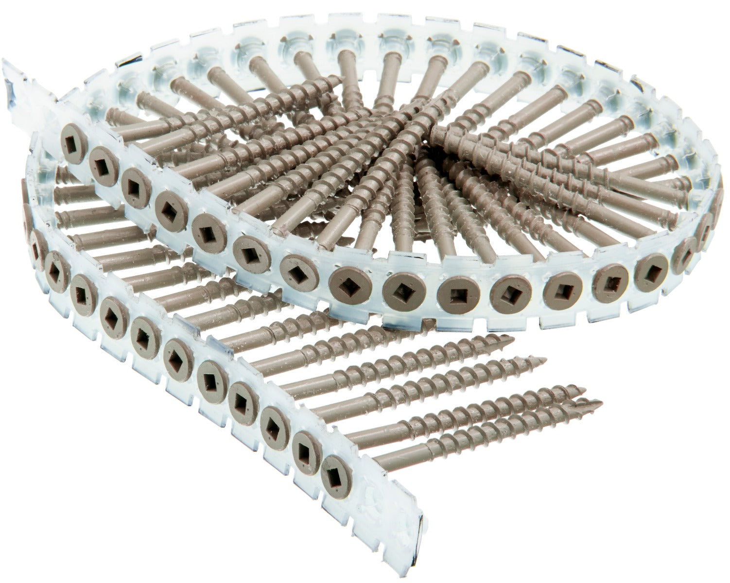 Senco no.8x2-1/2in exterior no.2Sq Flat 17 point  DuraSpin Composite Decking Screws 08D250WK