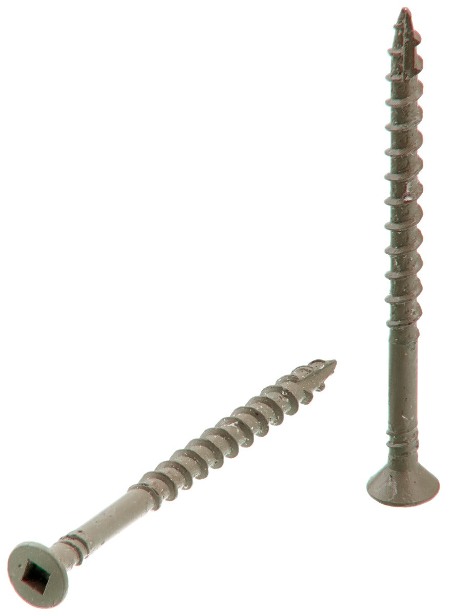 Senco no.8x2-1/2in WX3 no.2Sq Flat 17 C  DuraSpin Composite Decking Screws 08D250W