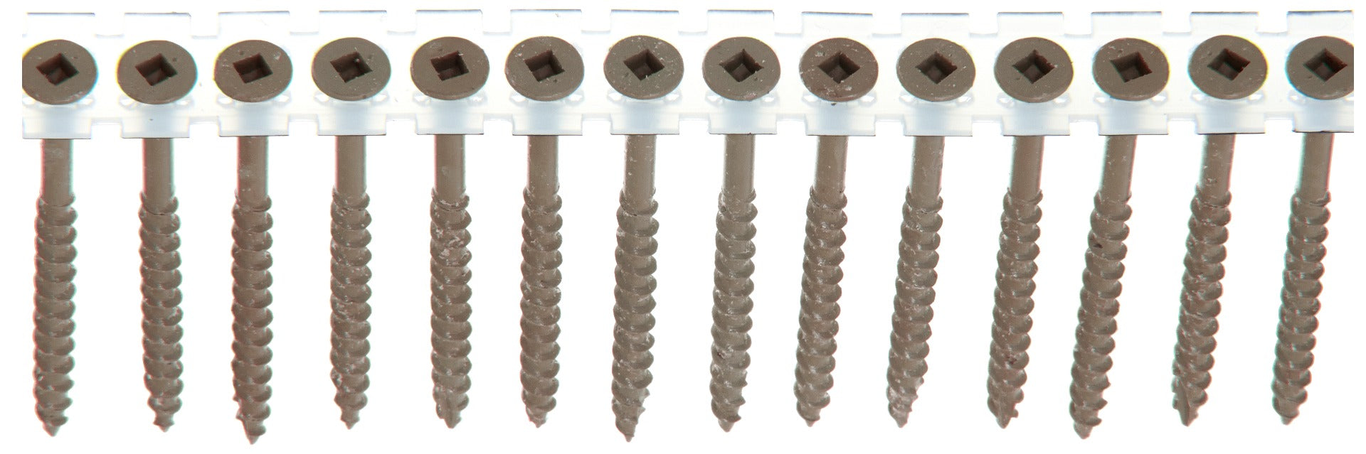 Senco no.8x2-1/2in WX3 no.2Sq Flat 17 C  DuraSpin Composite Decking Screws 08D250W