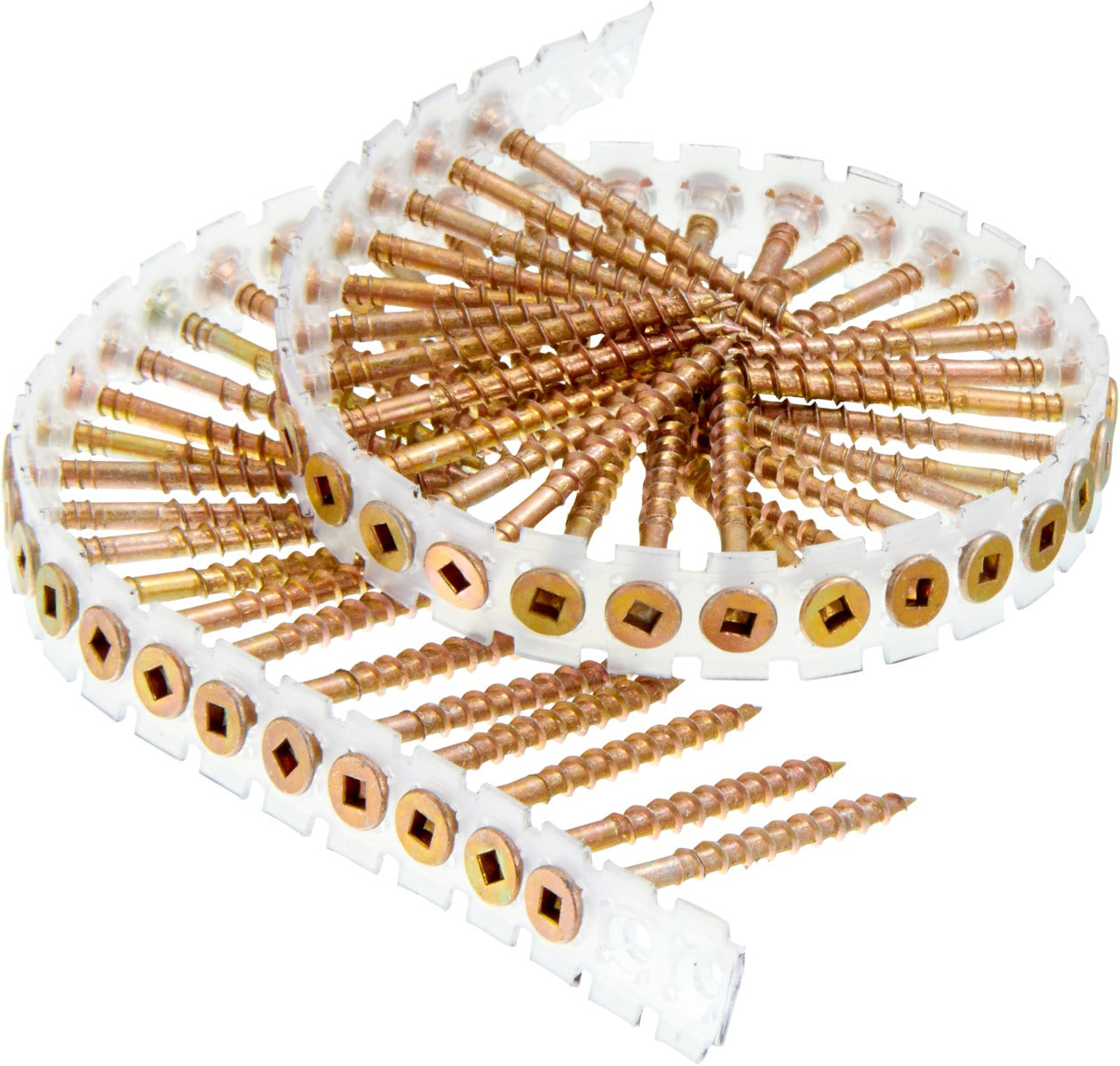 Senco no.8x2in Ylw Zinc no.2Sq Flat Shrp DuraSpin Wood to Wood Screws 08F200Y