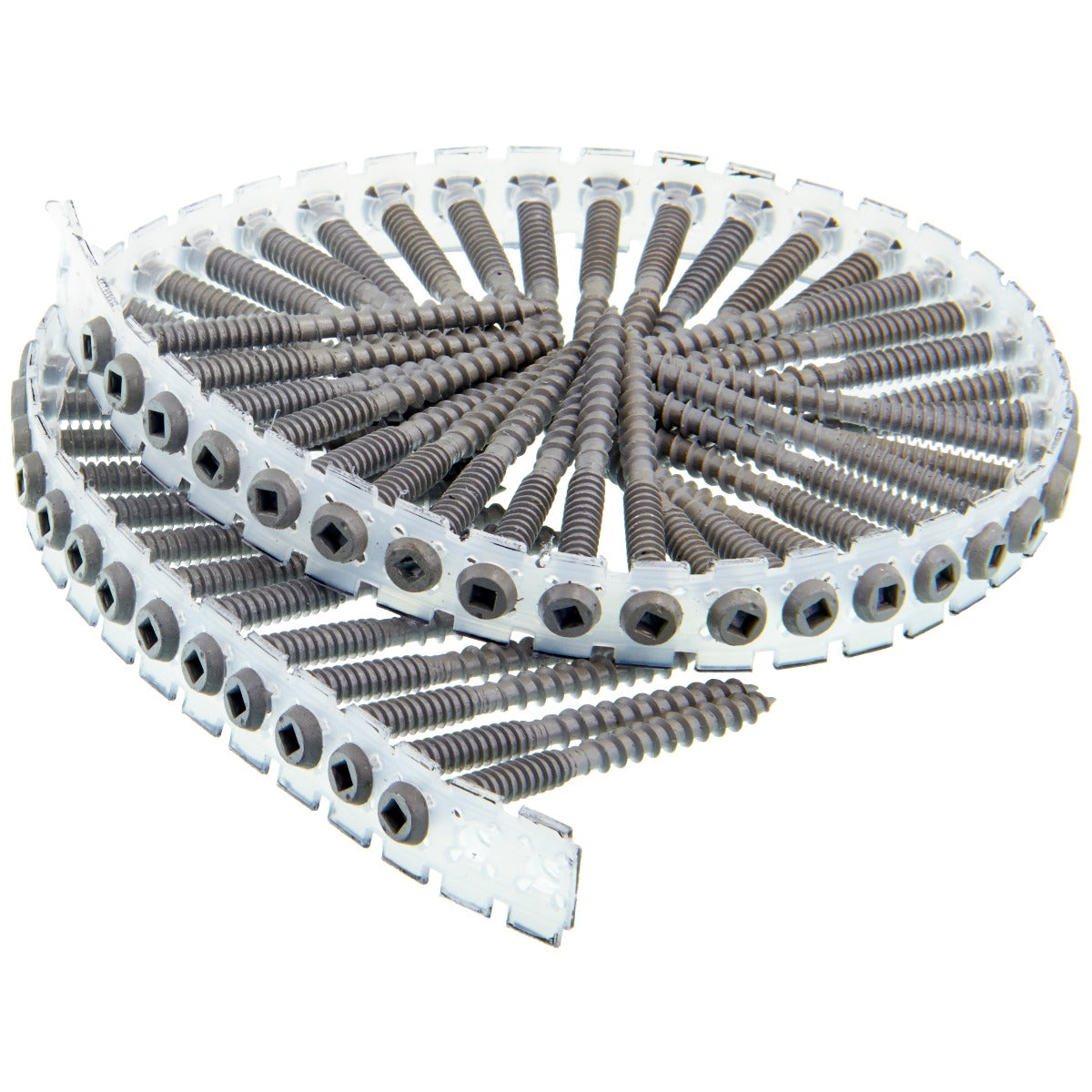 Senco no.8x2-1/2in WX3 no.2Sq Comp Gray DuraSpin Composite Decking Screws 08S250W003