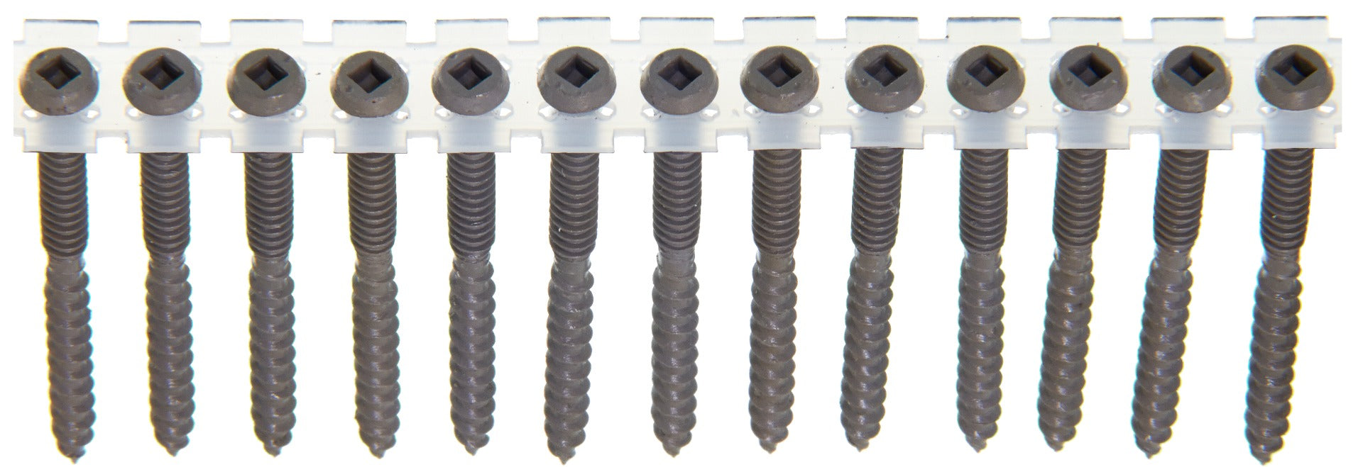 Senco no.8x2-1/2in WX3 no.2Sq Comp Gray DuraSpin Composite Decking Screws 08S250W003