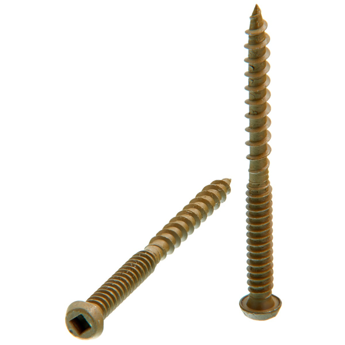 Senco no.8x2-1/2in WX3 no.2Sq Comp Tan DuraSpin Composite Decking Screws 08S250W592