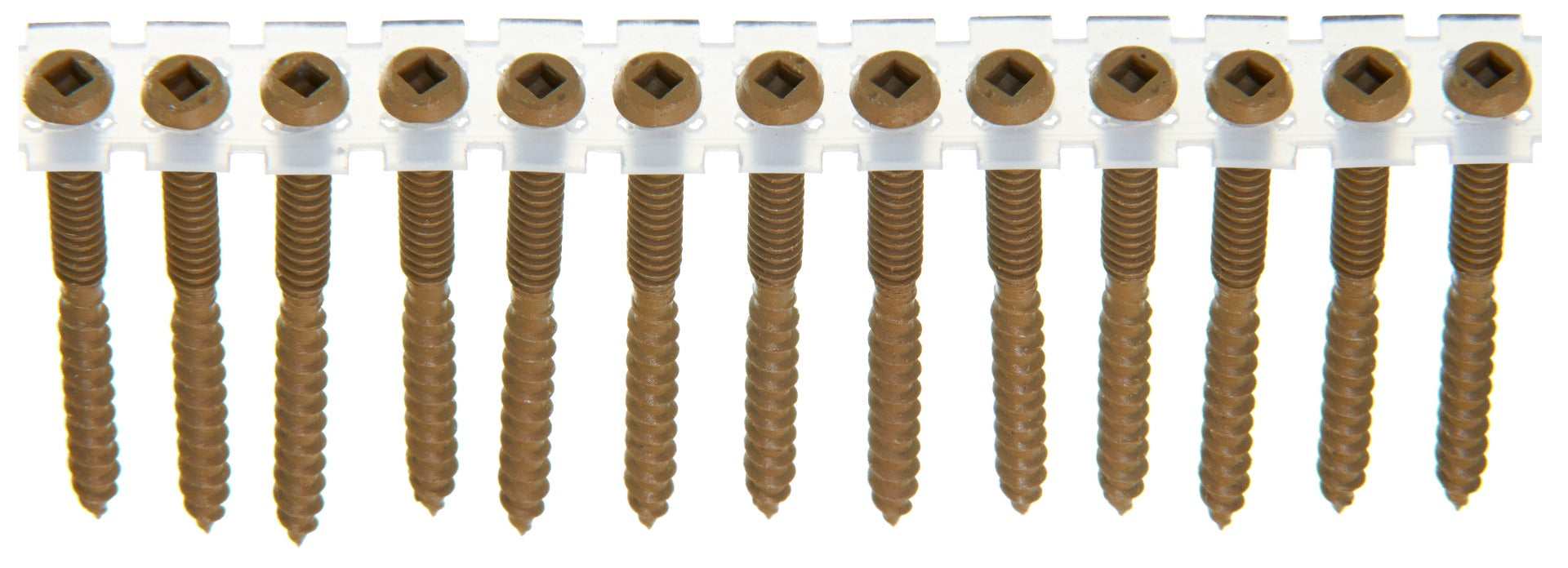 Senco no.8x2-1/2in WX3 no.2Sq Comp Tan DuraSpin Composite Decking Screws 08S250W592