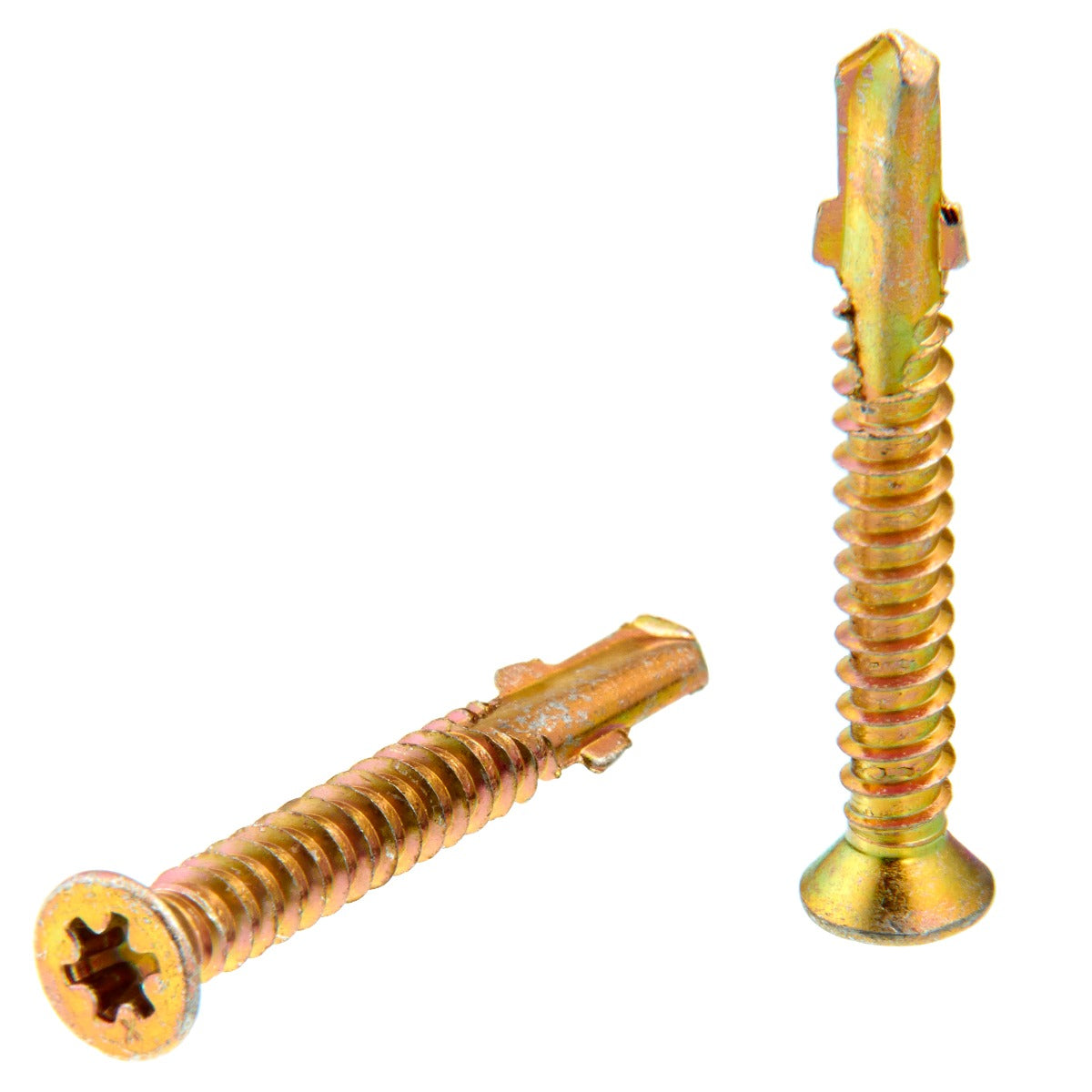 Senco no.12x 1-3/4in RxDr Yzc WgT 3Ft Fn DuraSpin Wood to Heavy Steel Screws 12G175YKLFAX