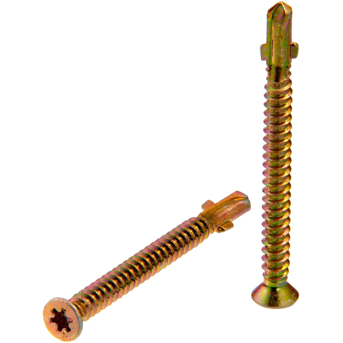 Senco no.12x2 1/2 in flat head DuraSpin Wood to Heavy Steel Screws 12G250YKLFCX