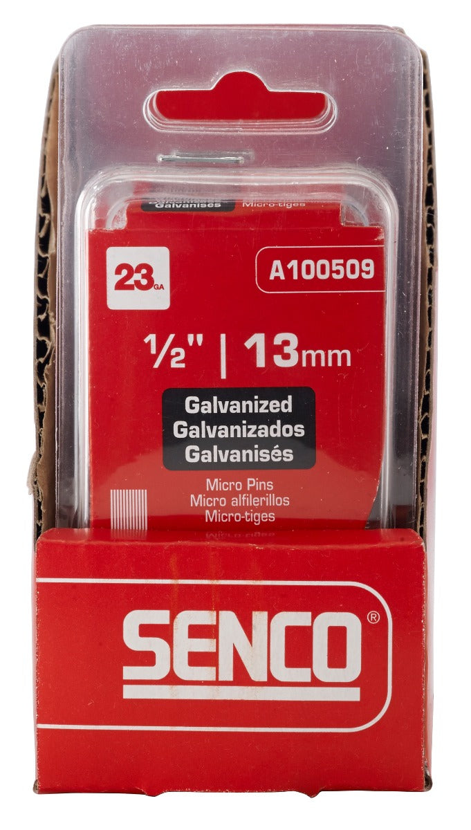 Senco 23 Ga. Clamshell Pack  Straight Strip 1/2in Micro Pins A100509