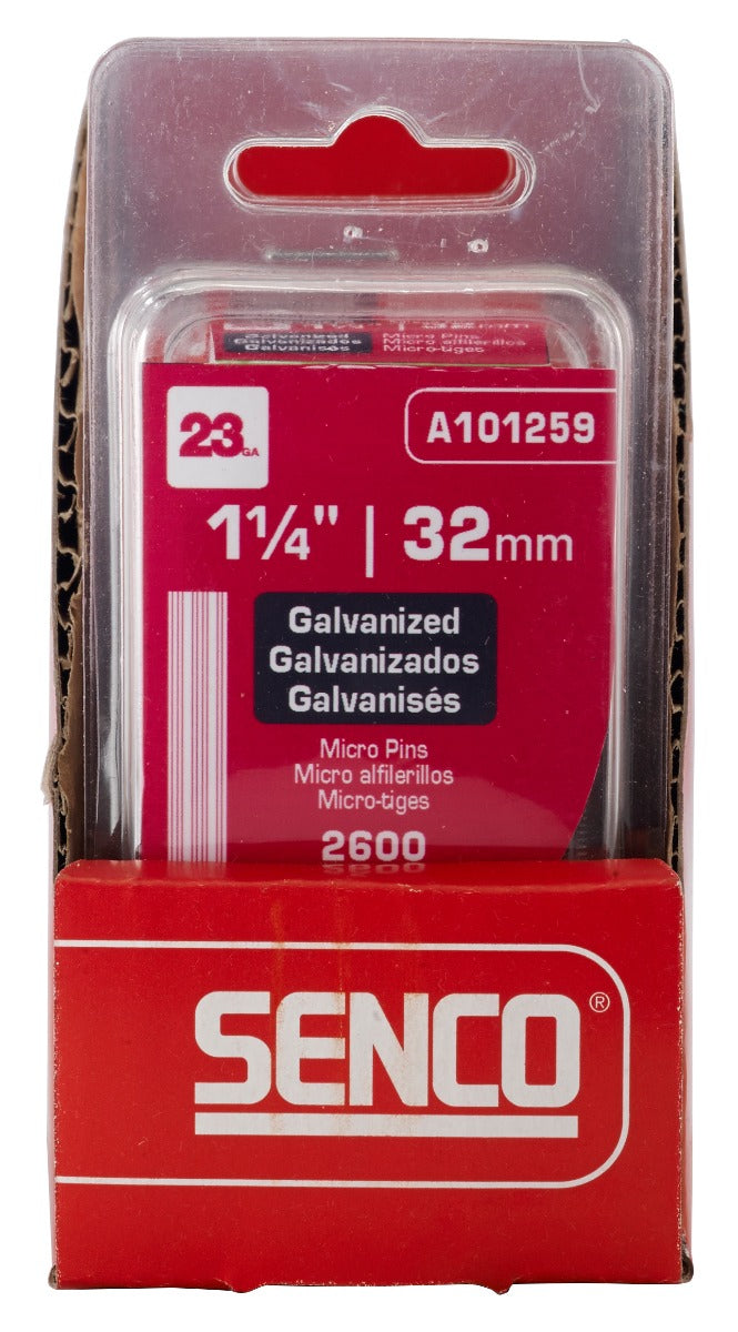 Senco 23 Ga. Clamshell Pack, Straight Strip 1/4  Micro Pins A101259
