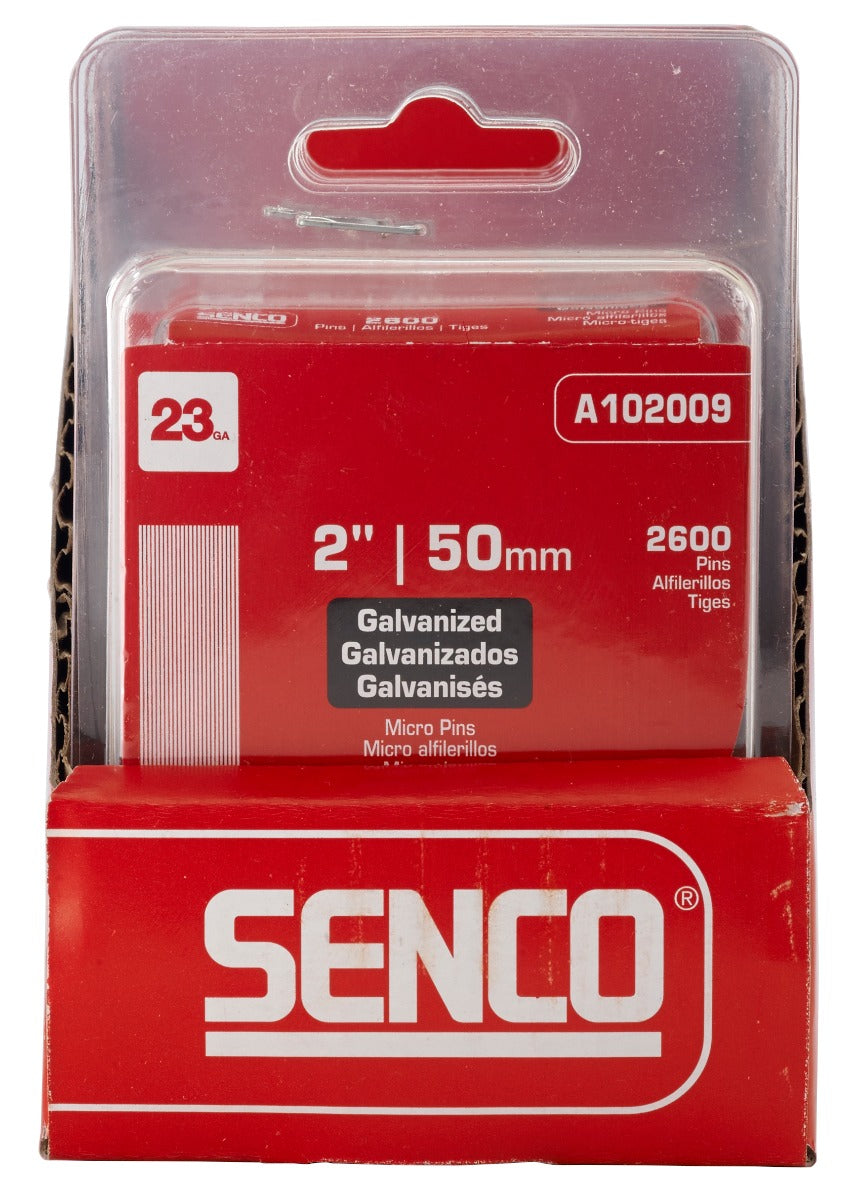 Senco 23 Ga. Clamshell Pack 2in Straight Strip Micro Pins A102009
