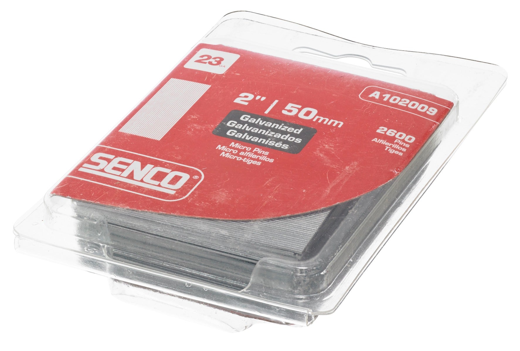 Senco 23 Ga. Clamshell Pack 2in Straight Strip Micro Pins A102009