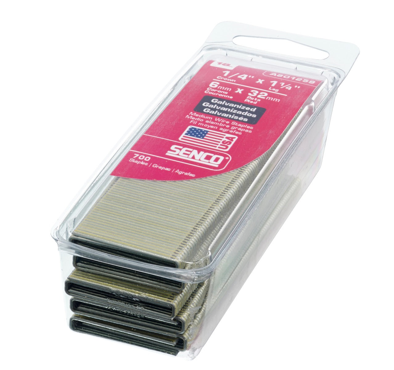 Senco 18 Ga. Crown 1/4in x 1-1/4 Medium Wire Staples A801259