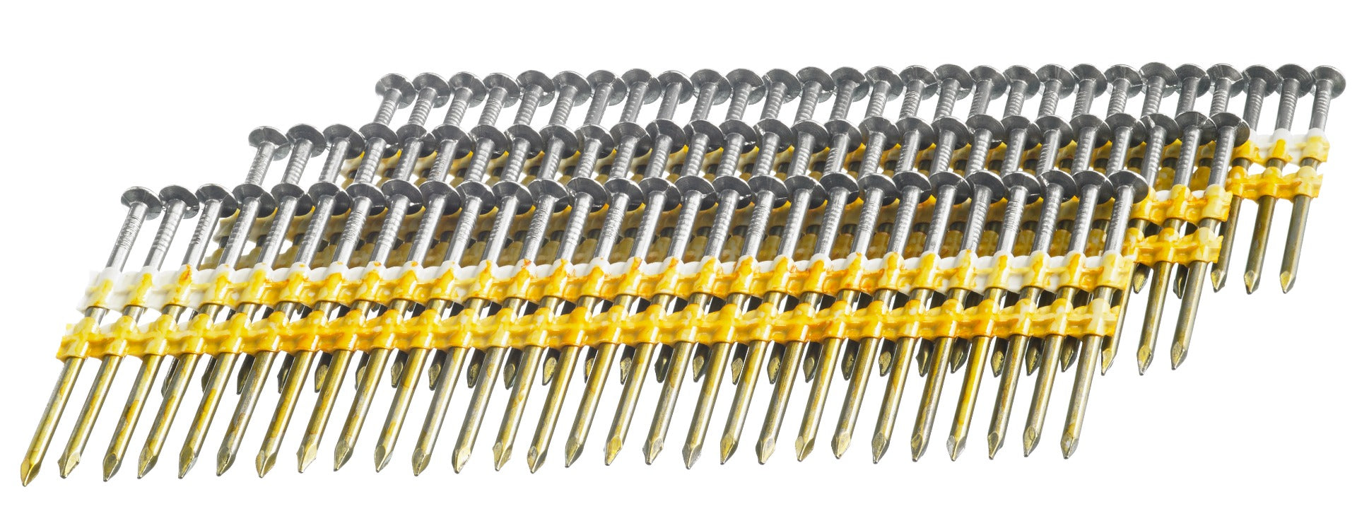 Senco 20 Deg. Angled Strip Full Round Head Ring Shank .113 x 2-3/8in Plastic Collated Nails GL24APBSN