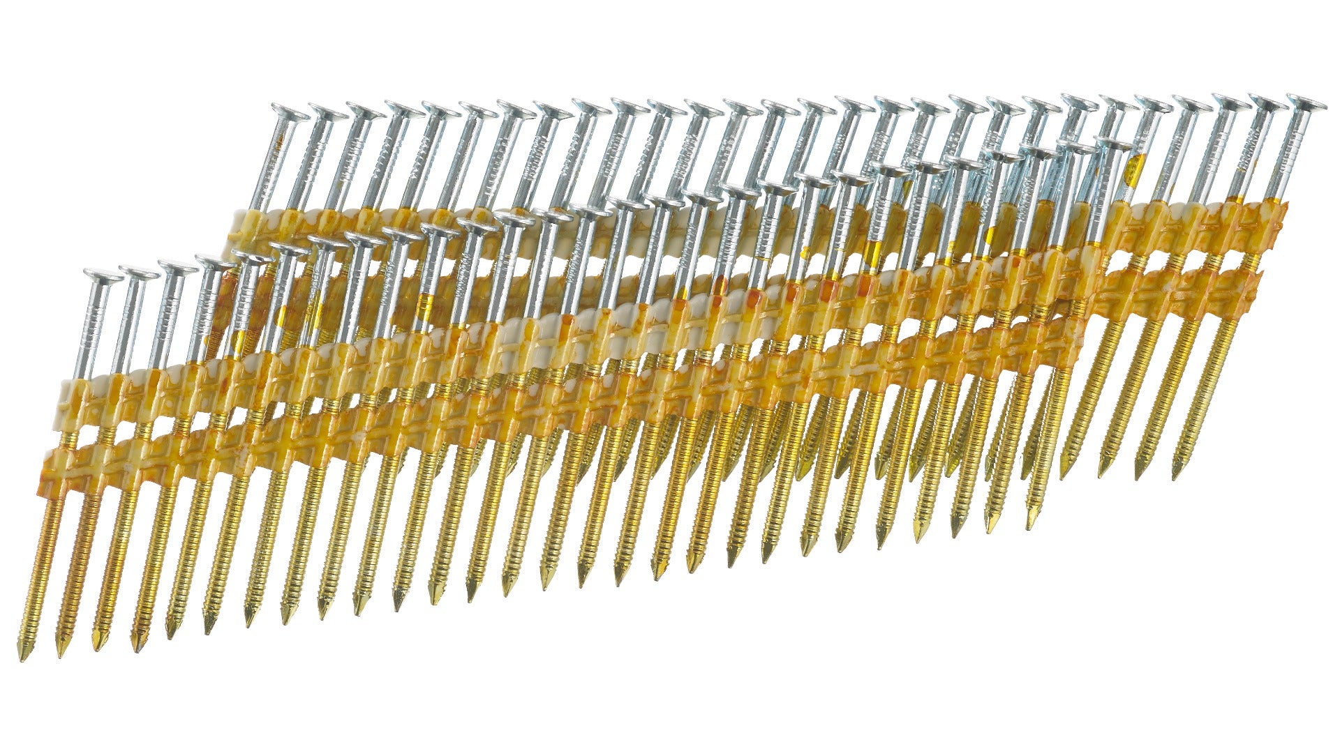 Senco 20 Deg. Angled Strip Full Round Head Ring Shank .113 x 2-3/8in Plastic Collated Nails GL24AABSN