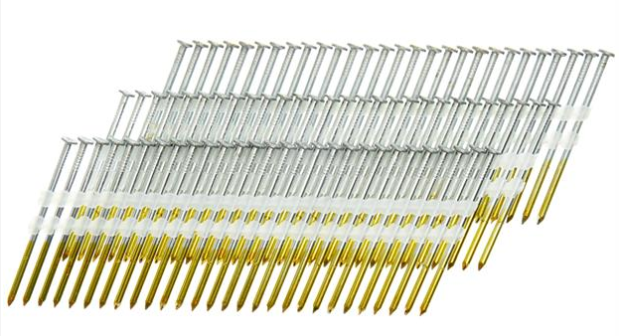 Senco 20 Deg. Angled Strip Full Round Head Ring Shank .120 x 3in Plastic Collated Nails HL27ASBS