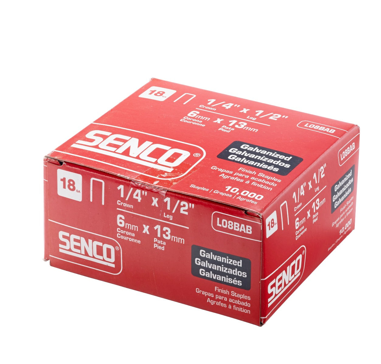Senco 18Ga. Crown1/4inx1/2  Medium Wire Staples L08BAB