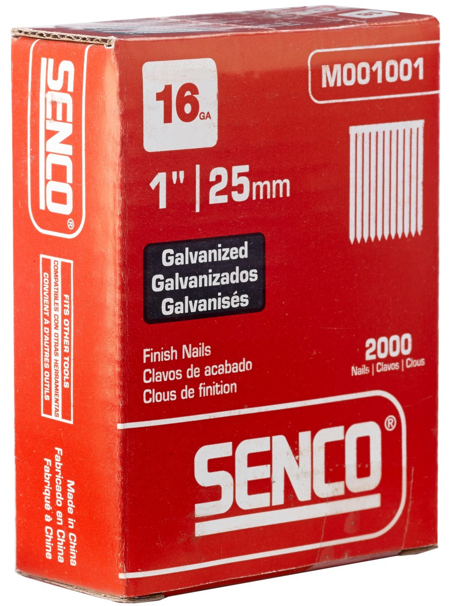 Senco 16 Ga. T head 16 x 1in Straight Strip Finish Nails M001001