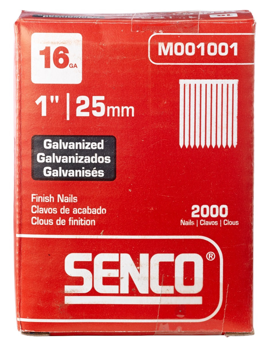 Senco 16 Ga. T head 16 x 1in Straight Strip Finish Nails M001001