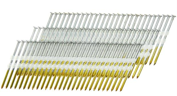 Senco 20 Deg.  Angled Strip Full Round Head Smooth Shank .148 x 3in Plastic Collated Nails MD27APBSN
