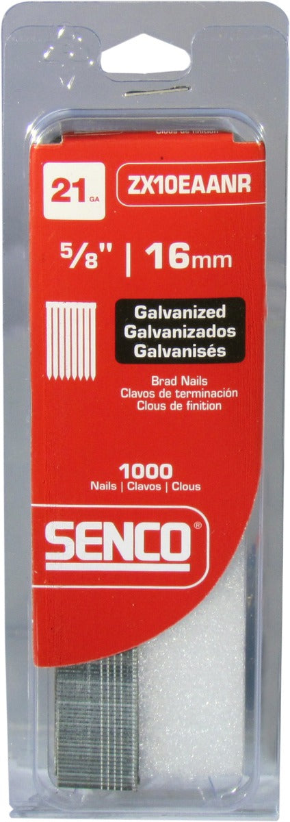 Senco 21 Ga. 5/8in Straight Strip Medium Head Pins ZX10EAA