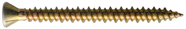 Senco #8 x 2", #2 Square, Yellow Zinc, Trim+Nibs, Sharp, High Low, 4000 ct 08F200YBTHSS