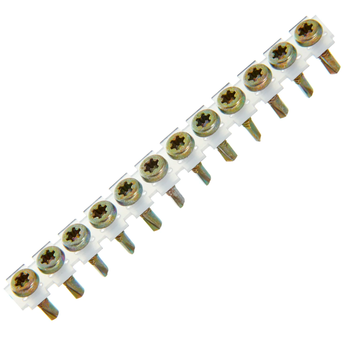 Senco #10 x 3/4", Rex, Yellow Zinc, Flat Pan, T4 Drill, 22 TPI, 1000 ct 10M075YKFT4X