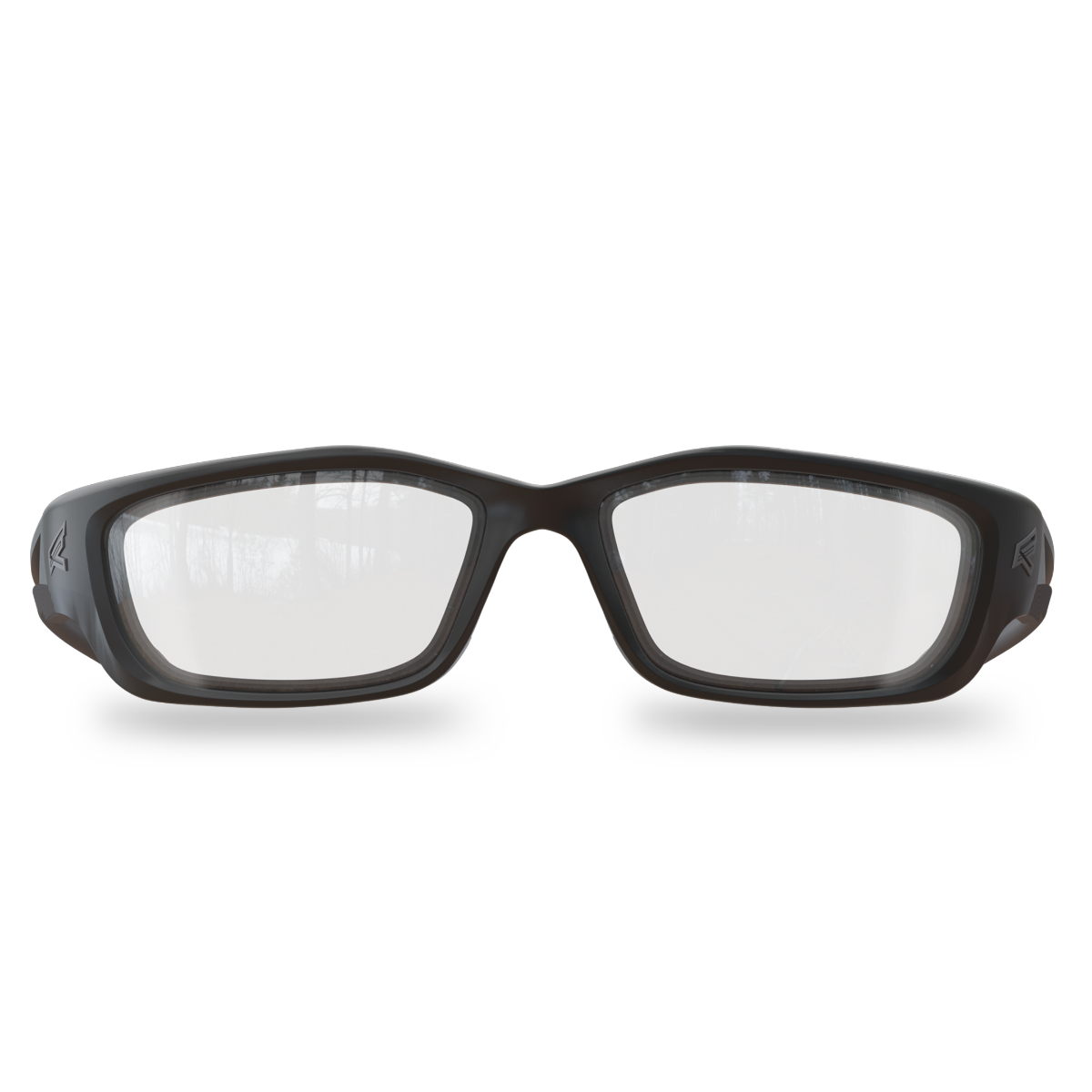 Edge Eyewear Kazbek XL Safety Glasses, Black Frame, Clear Vapor Shield Lens SK-XL111VS