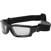 Edge Eyewear SK111-SP, Edge Eyewear Kazbek Conversion Kit Safety Glasses, Black Frame & Strap, Clear Vapor Shield Lens SK111-SP