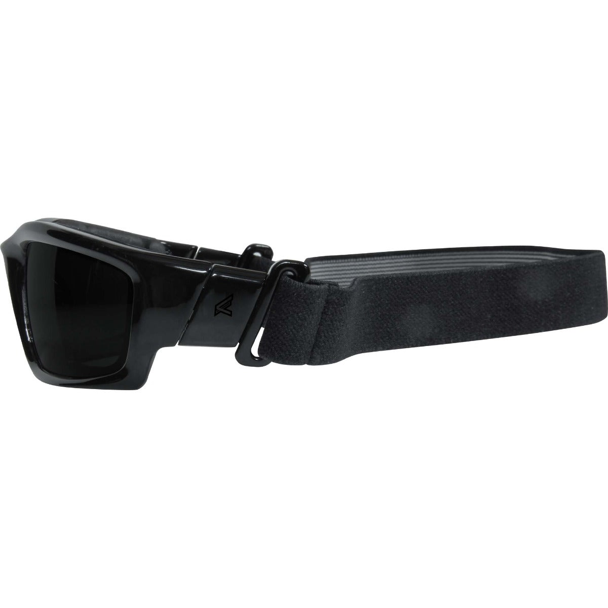 Edge Eyewear SK116-SP, Edge Eyewear Kazbek Conversion Kit Safety Glasses, Black Frame & Strap, Smoke Vapor Shield Lens SK116-SP
