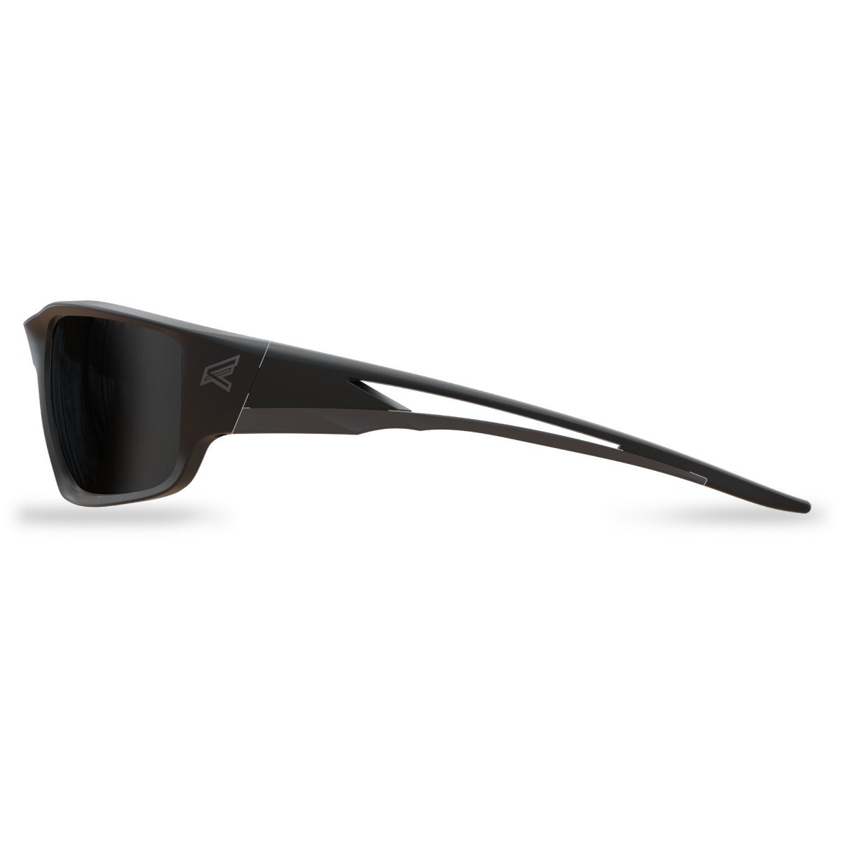 Edge Eyewear Kazbek Safety Glasses, Black Frame, Smoke Lens SK136