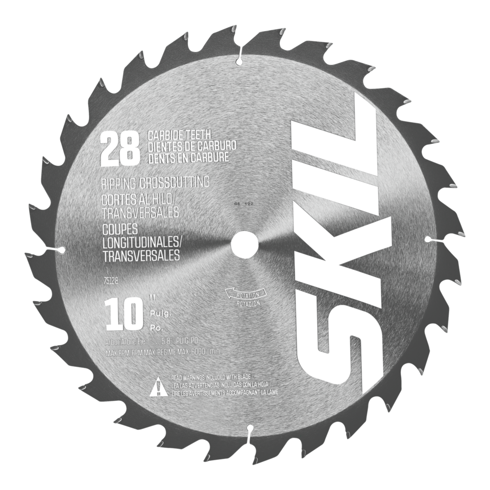 Skil 10 in. 28-Tooth Carbide Tipped General Purpose Circular Saw Blade 75128M