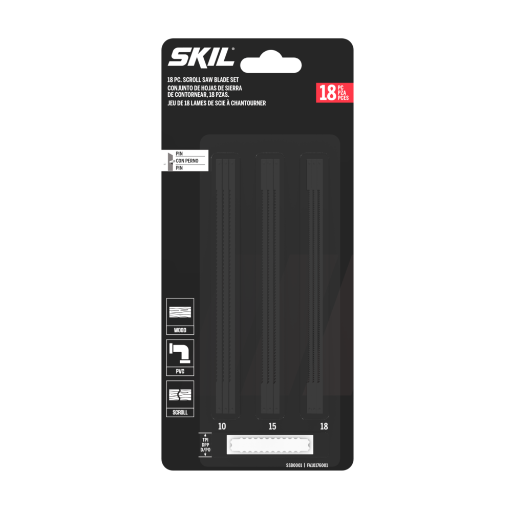 Skil 18 Pc. Scroll Saw Blade Set SSB0001