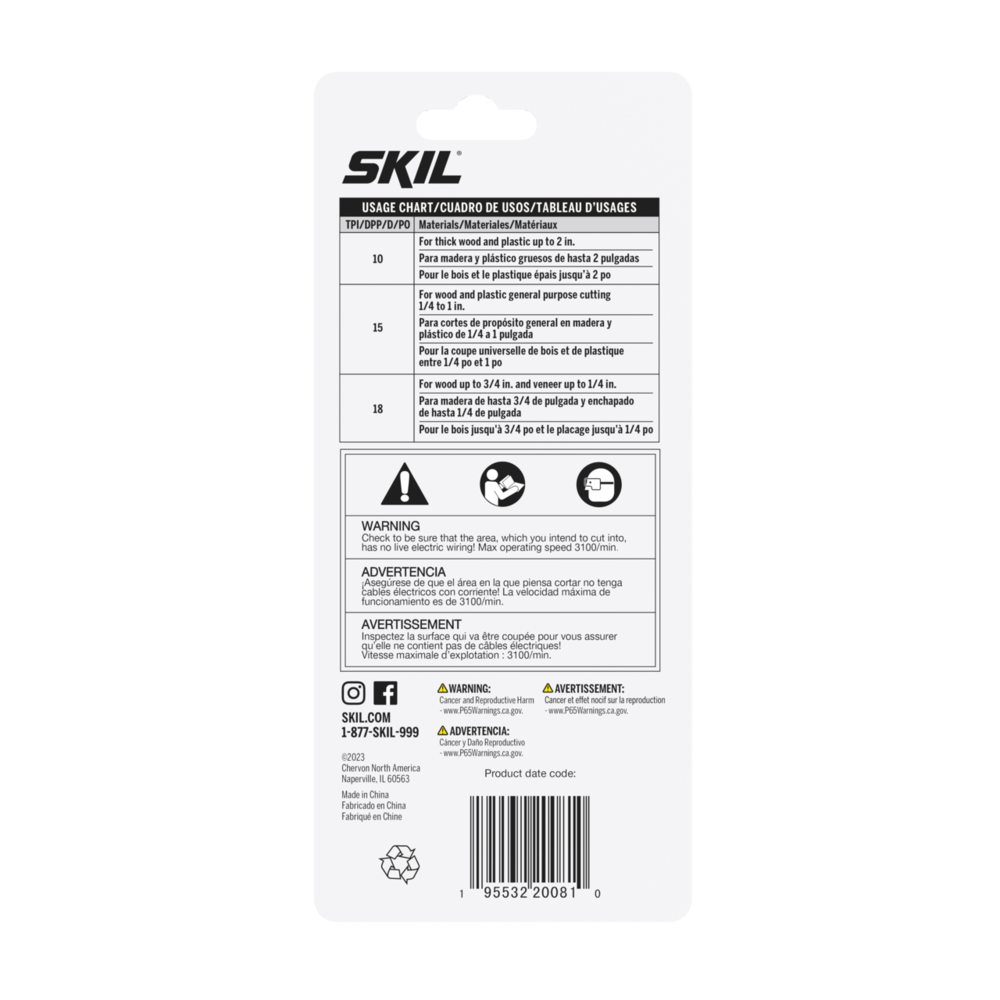 Skil 18 Pc. Scroll Saw Blade Set SSB0001