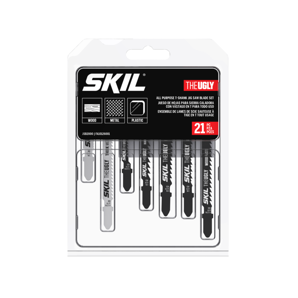 Skil 21 Pc All-Purpose T-Shank Jig Saw Blade Set JSB2000