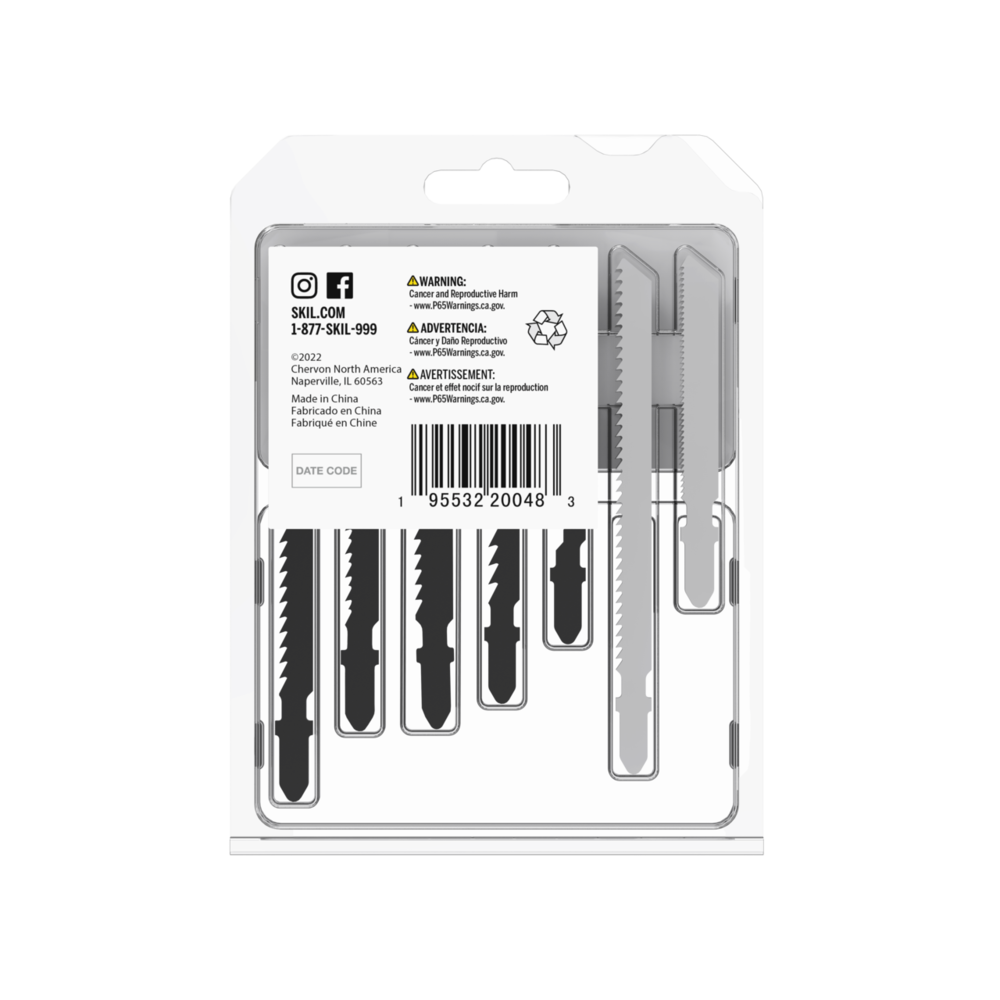 Skil 21 Pc All-Purpose T-Shank Jig Saw Blade Set JSB2000