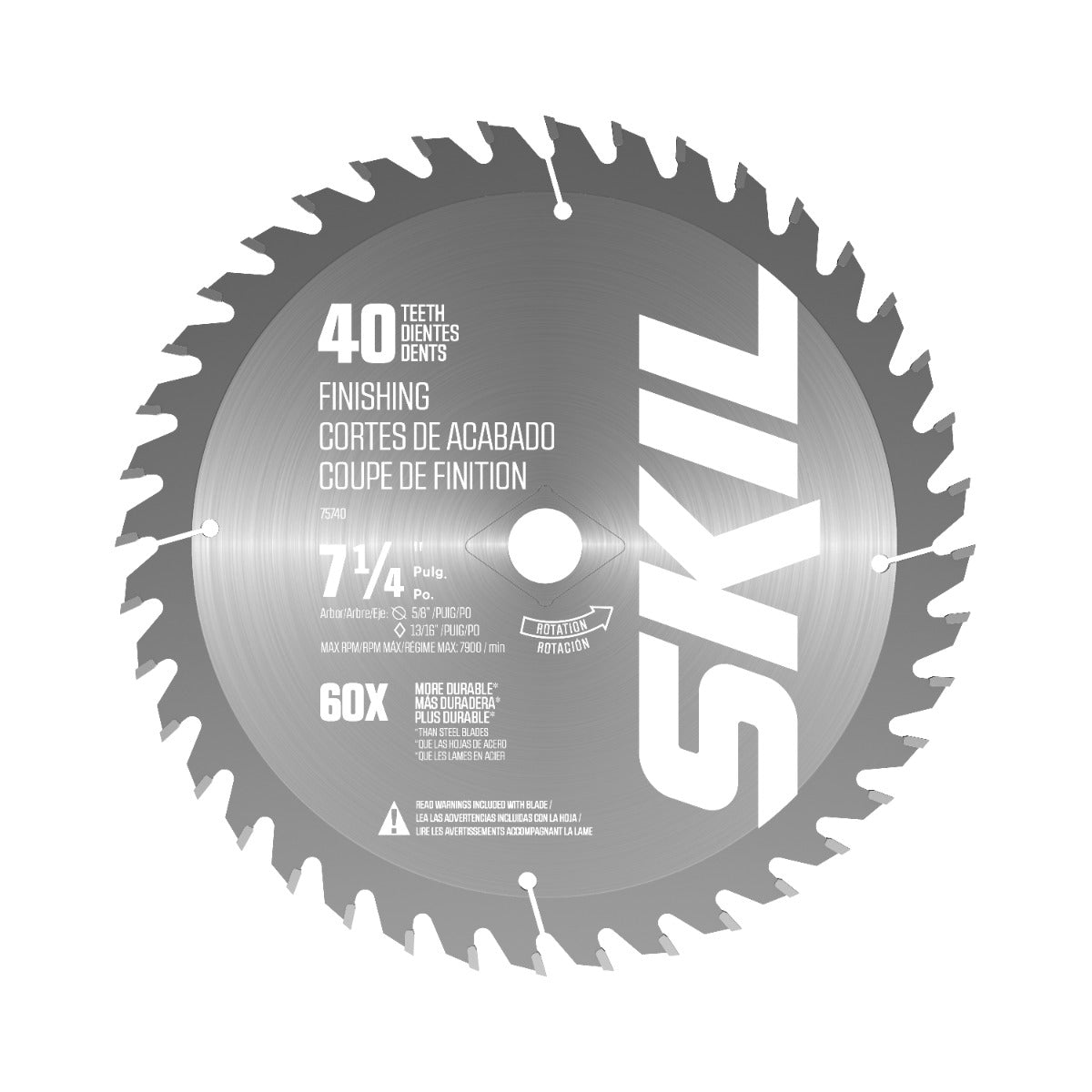 Skil 7-1/4" 40-Tooth Carbide Finish Circular Saw Blade 10-Pack 75740B10