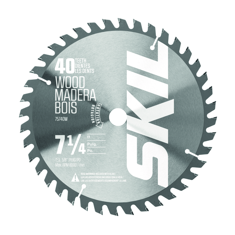 Skil 7-1/4 in. 40-Tooth Carbide Finish Circular Saw Blade 75740W