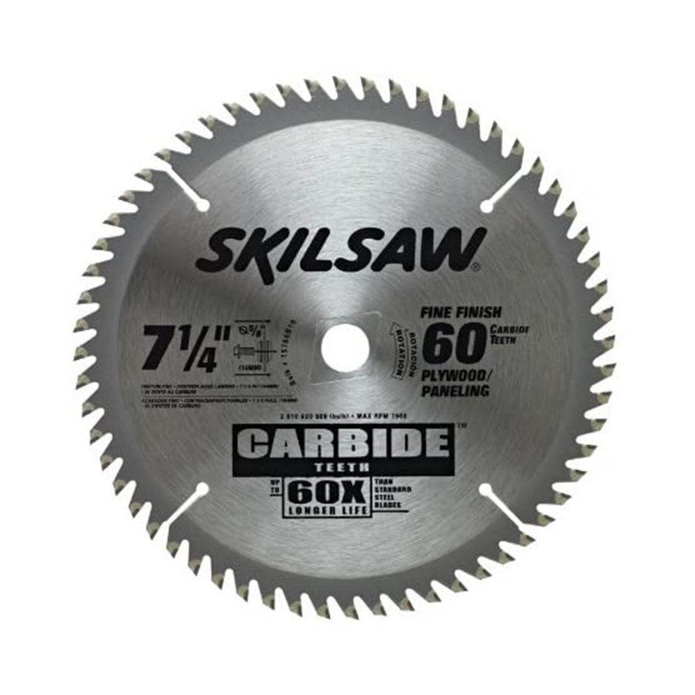 Skil 7-1/4 in. 60-Tooth Carbide Fine Finish Circular Saw Blade 75760B10