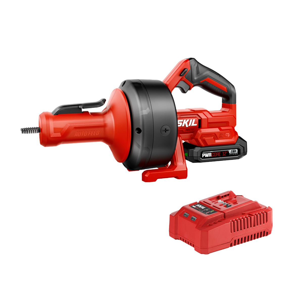 Skil MULTIVOLT Power Snake Drain Cleaner 12V Kit AU0225D-11