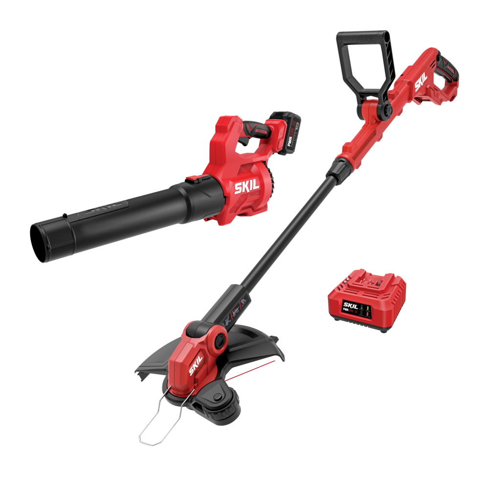 Skil 20V 12" String Trimmer and 420 CFM Leaf Blower Combo Kit CB1200B-13