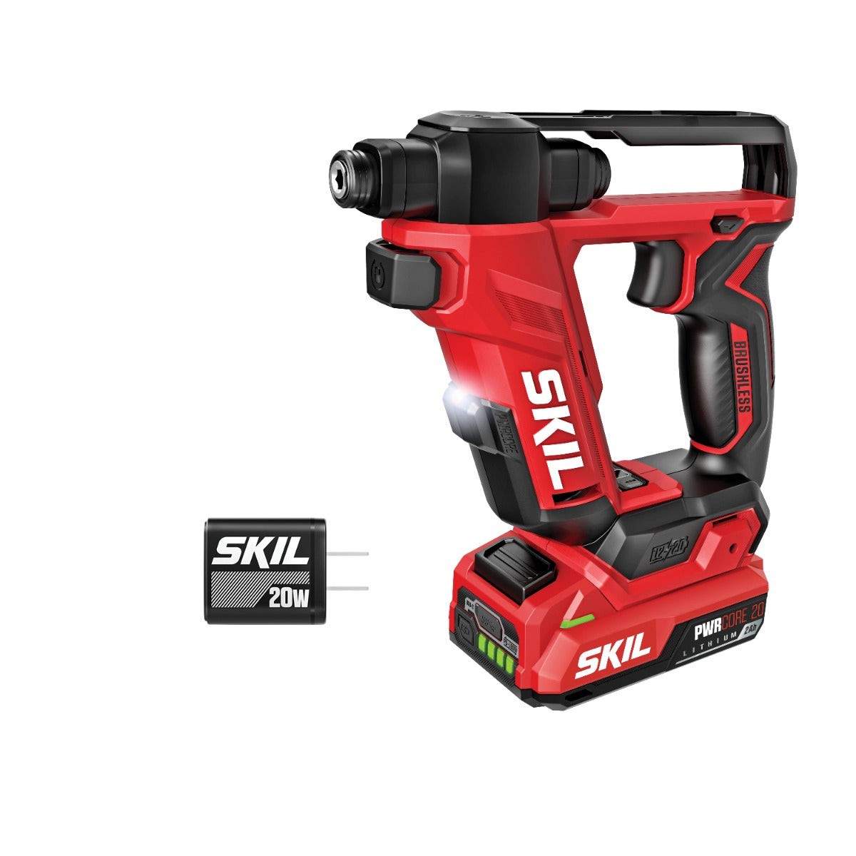 Skil 12V/20V Brushless Flip Drill, 20V Kit DL6300D-12