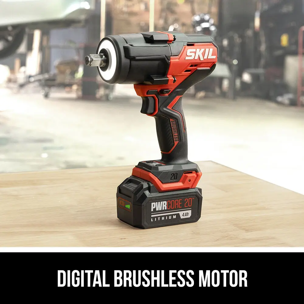 Skil PWRCORE 20 Brushless 20V 1/2 in. Mid-Torque Impact Wrench (Tool Only) IW5761B-00