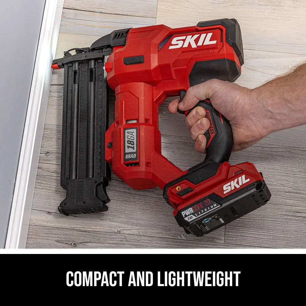 Skil PWRCORE 20 Brushless 20V 18Ga Brad Nailer Kit NA1800B-10