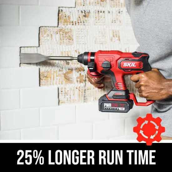 Skil PWRCORE 20 Brushless 20V 7/8 in. Rotary Hammer Kit with 5.0Ah Battery RH1704-1A
