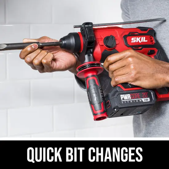 Skil PWRCORE 20 Brushless 20V 7/8 in. Rotary Hammer Kit with 5.0Ah Battery RH1704-1A